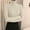N-White, variant on Women Casual Solid Color Men's Traditional Long Thermal Underwear Top Bottoming Shirt Slim High Long for Women Thermal Tops Collar Knitted Long Sleeved Thermal Top and Bottom Top