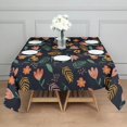 thumbnail image 4 of 60x60 Inch Waterproof Square Tablecloth, Thickened Polyester Table Cover for Dining & Parties, Floral Print, 4 of 6