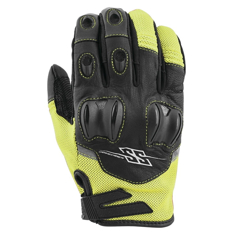 SPEED AND STRENGTH Power and the Glory Mesh Gloves Hi Viz