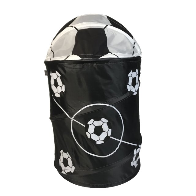 Kearding Cesta grande para la colada, cesta de tela plegable duradera, fácil de guardar y que ahorra espacio, con tapa, cesta plegada Almacenamiento y organización del hogar fútbol americano