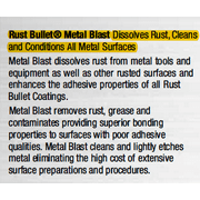 Rust Bullet - Metal Blast Metal Cleaner Rust Dissolver and Rust Remover - 24 oz