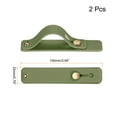 thumbnail image 2 of Uxcell 2 Pcs Phone Loop Finger Holder Silicone Phone Strap Grip Holder for Most Smartphones Dark Olive Green, 2 of 6