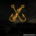 thumbnail image 4 of Glowneon Fish on Neon Sign, Fishing Led Sign, Fishing Club Decor, Fishing Lover Gifts, Dad Gifts, 4 of 5