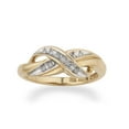 thumbnail image 1 of Diamond Crossover Fashion Ring, Size 11, 1 of 1