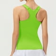 thumbnail image 3 of DuoJiaJ Women's Solid Color Yoga Vest Sports Quick Drying Vest Women Workout Tank Tops Green XL, 3 of 3