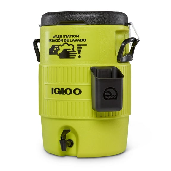Igloo Hardsided Commerical Acid Green 10-Gallon Seat Top Wash Station