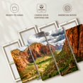 thumbnail image 6 of Elephant Stock Zion National Park Mountainscape Wall Art - Horizontal Multi Panel Canvas - Living Room Wall Decor - Nature Multi Panel - Blue And Brown Decor - 36" x 22", 6 of 8