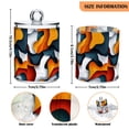 thumbnail image 5 of Yayeee 2 Pack Qtip Holder Bathroom Cotton Swab Canister with Lid Clear Dispenser Set, Abstract Wavy, 5 of 6