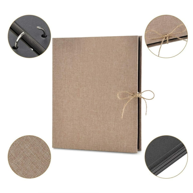 Long-lasting Photo Preservation Large Picture Albums For Wedding Family  Greeting Card Organizer Large Scrapbook Album (Color : G, Size : Black card
