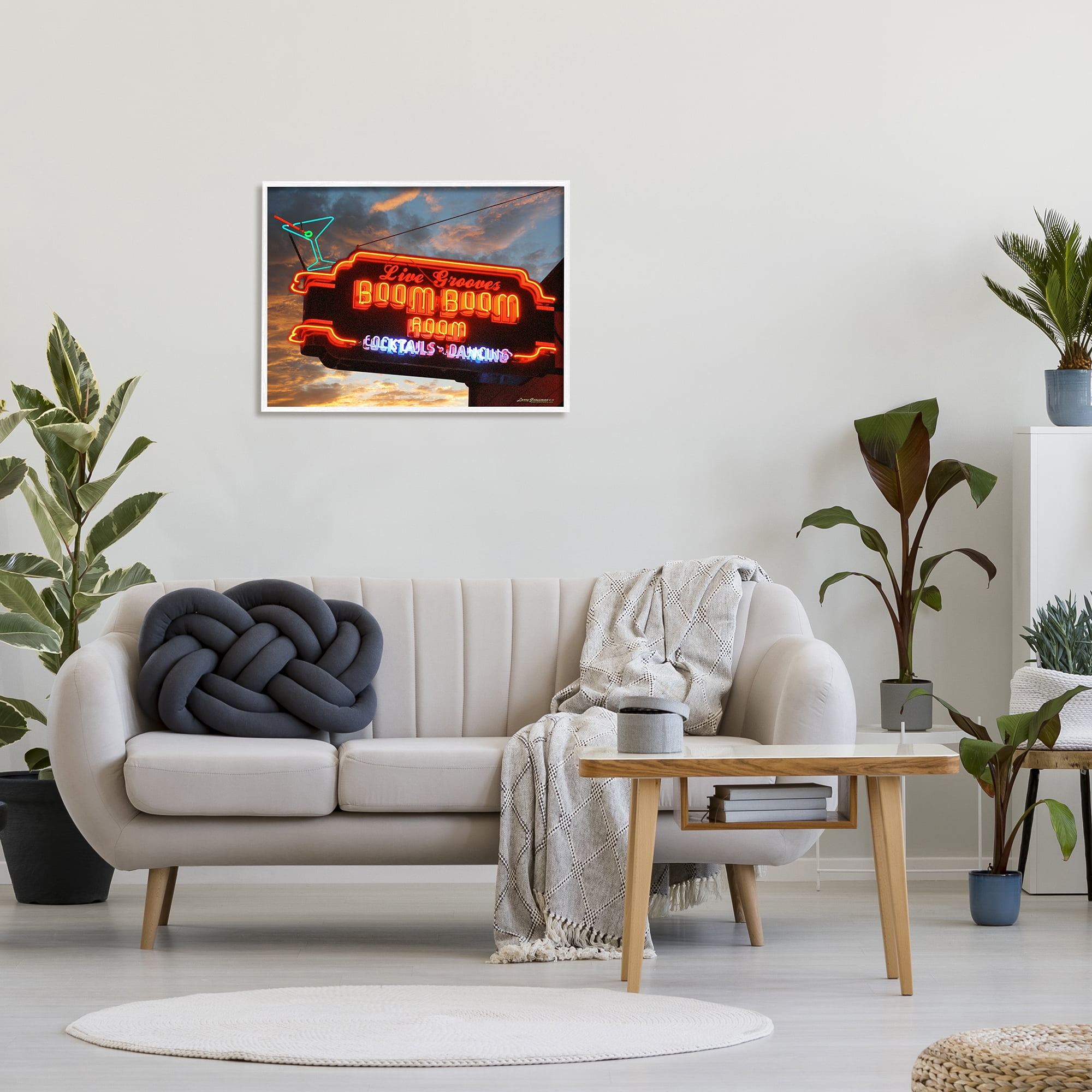 Stupell Industries Boom Room Cocktail Bar Food & Beverage Photography White Framed Art Print Wall Art, 30 x 24