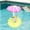 Pink, variant on FEOLGEHLY Inflatable Umbrella Drink Caddy Floating Cup Rest With Sunshade for Pool Portable Water Beverage Support For Hot Tub Beach Summer Pool Party Decor, Pink