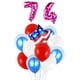 thumbnail image 3 of El , Estados , Raya, Bandera, tex, Papel de Aluminio, Día de La Independencia, Decoración - Negro Rosado Macarena Conjuntos de globos de bandera americana, 3 of 8