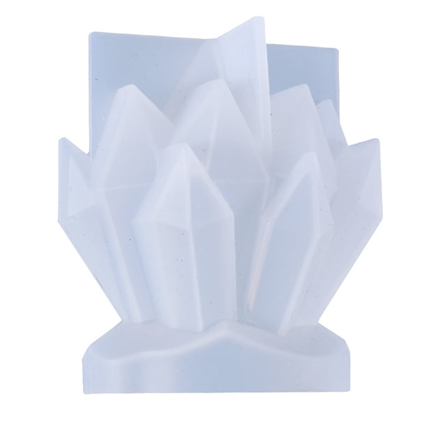 BRIGHTFUFU Molde de clúster de cristal de silicona Ornamento para el hogar Molde de fundición Molde de arte manual