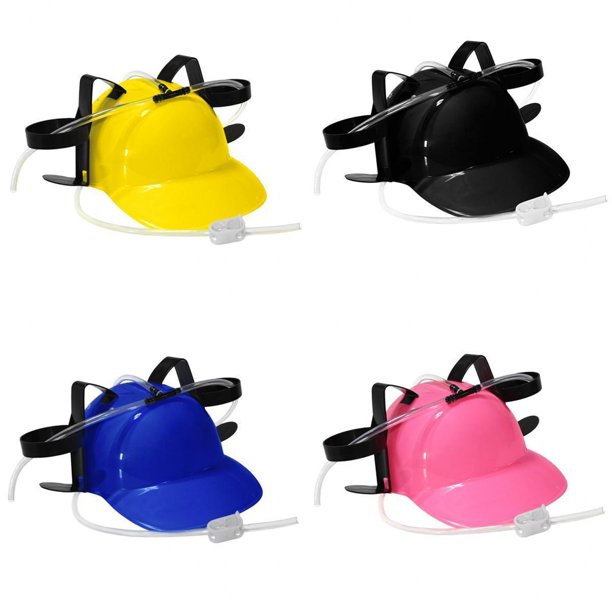 4 Piezas de Casco para Beber, Sombrero de Lata de Cerveza, Soporte para Bebidas, Pelota, ejercicio, Despedida de Soltera