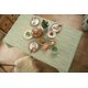thumbnail image 3 of Green Table Covers, 140*180cm, Rectangular, Cotton Linen Flower Branches Printed Table Cloth Party Decorations, 3 of 5