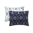 thumbnail image 6 of HOME RETREAT Anchor Away Navy Ultra Soft Microfiber 8 Piece Reversible Comforter Bedding Set - Cal King, 6 of 9