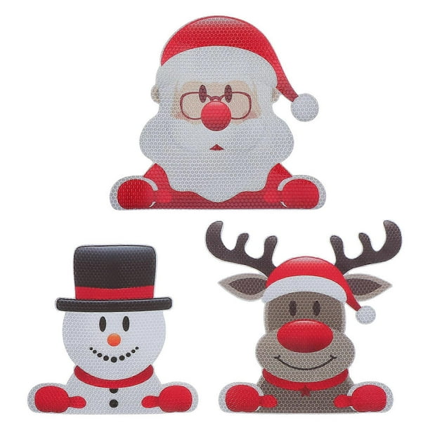 3Pcs Assorted Color Magnetic Stickers For Friends Family Members Christmas Decoration Decorative