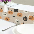 thumbnail image 4 of Yayeee Table Runner 90 inches Long Home Kitchen Dinning Party Decoration, Beige Halloween Pumpkin, 4 of 7