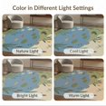 thumbnail image 7 of ODIKA 2'x3' Washable Accent Rug Pet Friendly, Bedside Mat Green Blue Pastel and Pond Scene Whimsical Nature Motif with Frogs Flowers for Bedroom, Nursery, RV, 7 of 7
