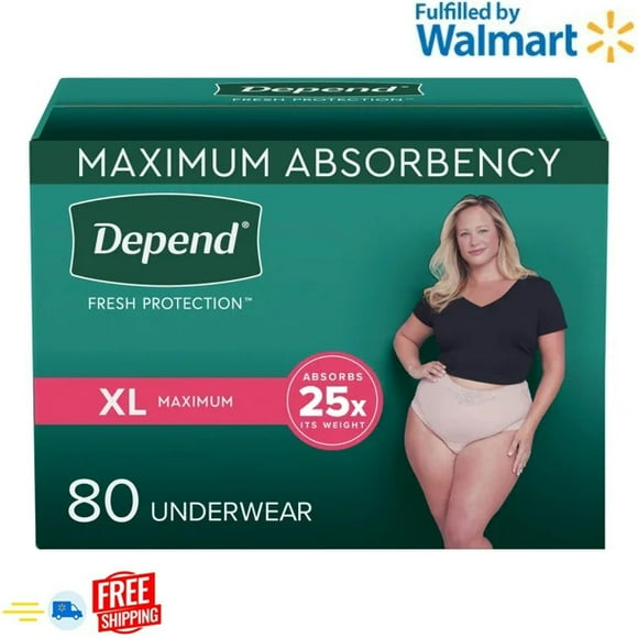 Depend Women's Maximum Absorbency Underwear XL