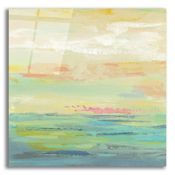 Epic Art 'Pink Clouds II' by Silvia Vassileva, Acrylic Glass Wall Art, 12"x12"