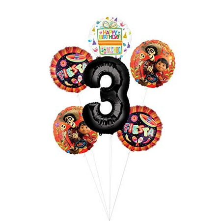  Coco  Party  Supplies  3rd Birthday  Fiesta Balloon Bouquet 