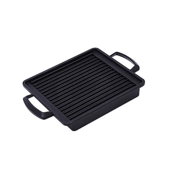 Nonstick Grill Plate Outdoor Barbecue Tray Portable Rectangle Barbecue Grill Pans