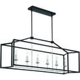 thumbnail image 2 of Vanity Art 6 Lights Kitchen Island Linear Pendant Chandelier | Modern Hanging Lighting Farmhouse Light Fixtures for Over Dining Table Kitchen Living Room 15056-BK-CH, 2 of 9