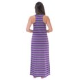 thumbnail image 3 of Just Love Racer Back Solid Tank Dress with Bungee (Purple Stripe, Small), 3 of 3