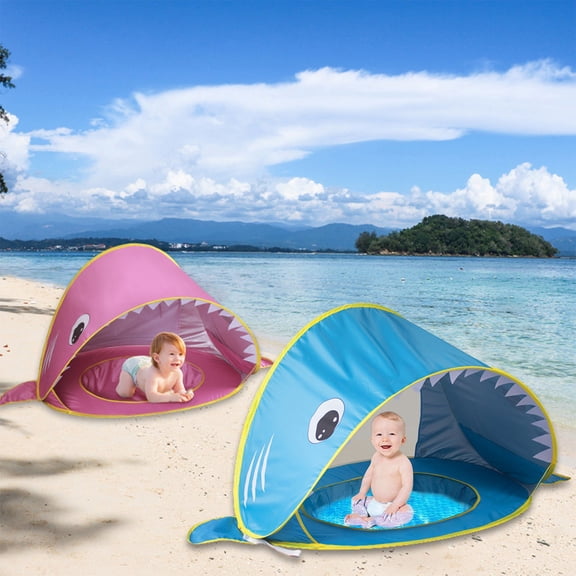 Tarmeek Pop Up Beach Tent UPF 50 UV Protection Sun Shelter for Kids, Instant Setup Portable Beach Canopy with Sandbags, Lightweight Outdoor Shade for All Ages, Pink