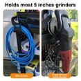 thumbnail image 3 of 2pcs Angle Grinder Holder, Wall mount Polisher Bracket with Cord Hanger, Power Tool Storage Rack for 5 Inch Angle Grinders, Cutters, Polishers, 3 of 7