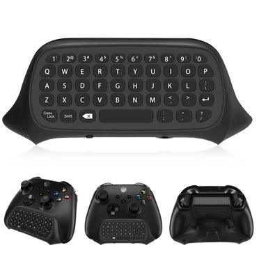 Wireless Controller Keyboard Fit for Xbox One, TSV 2Pcs 2.4G Mini Chatpad Message Game Keyboard Handle Keypad w/3.5mm Audio Jack for Messaging and Gaming Live Chat for Microsoft Xbox One/S/Series X/S