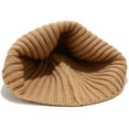 thumbnail image 6 of Solid Color Women Winter Warm Knitted Basin Cap Japanese Bucket Fisherman Hat, 6 of 8