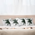 thumbnail image 7 of Ambesonne Cat Throw Pillow Cover 4 Pack, Animal Funny Pet Art, 16", Dark Green White, 7 of 7