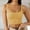 Yellow, variant on BLOCLOALO Camisole Tops Corset Tops Spring New European and American Style Women's Clothing Solid Color Fashion Trend Thread Short Vest Tube Tops for Women Bandeau Tops Crop Tops for Women Black L
