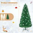 thumbnail image 4 of Costway 6 FT Pre-Lit Artificial Xmas Tree with 230 Branch Tips &30 Warm White Star Lights, 4 of 10