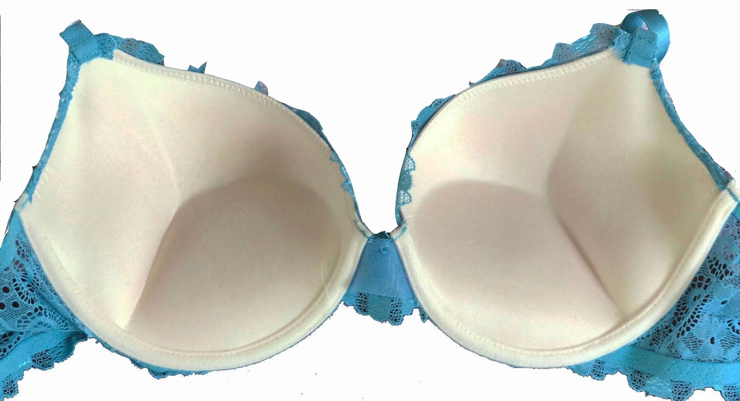 Women’s Underwire Bras 6 Pack Everyday Double Pushup Full Coverage Bra Set B C Cups Bra 34C (9901)