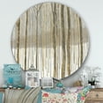 thumbnail image 3 of Designart 'Forest in Winter Gold' Farmhouse Metal Circle Wall Art, 3 of 3