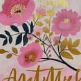 thumbnail image 6 of WYYP Flowers Card Folk Art Round Tablecloth for Picnic Dining Kitchen Farmhouse 100% Polyester Fiber Mother's Day Waterproof White, 6 of 8