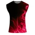 thumbnail image 2 of Gilet Sans Manches pour Hommes Chandail Décontracté Col Rond Motif Imprimé 100 % Polyester, 2 of 6