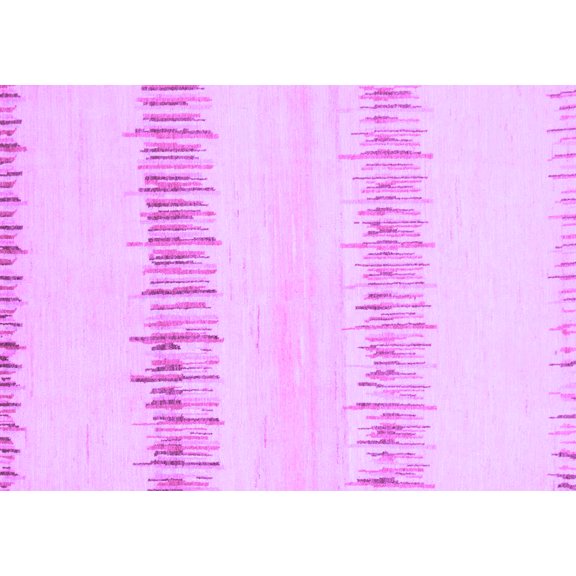 Ahgly Company Indoor Rectangle Solid Purple Modern Area Rugs, 5' x 7'