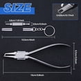 thumbnail image 2 of LEONTOOL Pince pour Monture de Lunettes, Pince pour Plaquette de Nez à Décharge, Outils de Réglage de Plaquette de Nez à Ressort de 6 Pouces, Pince Optique en Acier Inoxydable, Kit de Réparation de Lunettes avec Mini Tournevis, 2 of 4