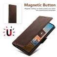 thumbnail image 2 of Allytechgroup Wallet Case for Samsung Galaxy S23 Ultra, [Support Wireless Charging], Luxury PU Leather Kickstand Magnetic Clasp Cover with Card Slots & Cash Pocket Shockproof Shell, Brown, 2 of 8