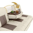 thumbnail image 4 of Qualitex De Leon Console DX RV Sofa Bed - 72" Wide - Bisque & Light Antelope Ultimate Leather, 4 of 9