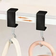 thumbnail image 5 of Desk Hook under $5! Yrmaups Desktop-mounted Bag Holders Hook, Clip-on Backpack Hanger and Portable Headphone Stand, Reduces Desktop Clutter, Desk Organizer, 5 of 6