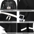 thumbnail image 4 of Mochila HengQiyu, grande, para niñas, adolescentes, universitarias, mujeres, color negro, 4 of 7