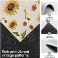 thumbnail image 3 of Yellow Brown Green Leaf Sunflower Pattern Kitchen Rugs Sets Of 3,Kitchen Runner Rugs Non Skid Washable,Decorative Kitchen Floor Mats for Kitchen,Sink,Laundry,17"x30"+ 17"x47" + 17"x59", 3 of 6