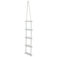 thumbnail image 2 of Attwood Marine Dock Ladder 11865-4 Boarding Rope Ladder; 5 Steps; Mounts To Cleat Or Railing; 11-3/4 Inch Blow Molded Steps; Without Hand Rails; Textured; White; Aluminum Tubing/Polyethylene Steps, 2 of 11