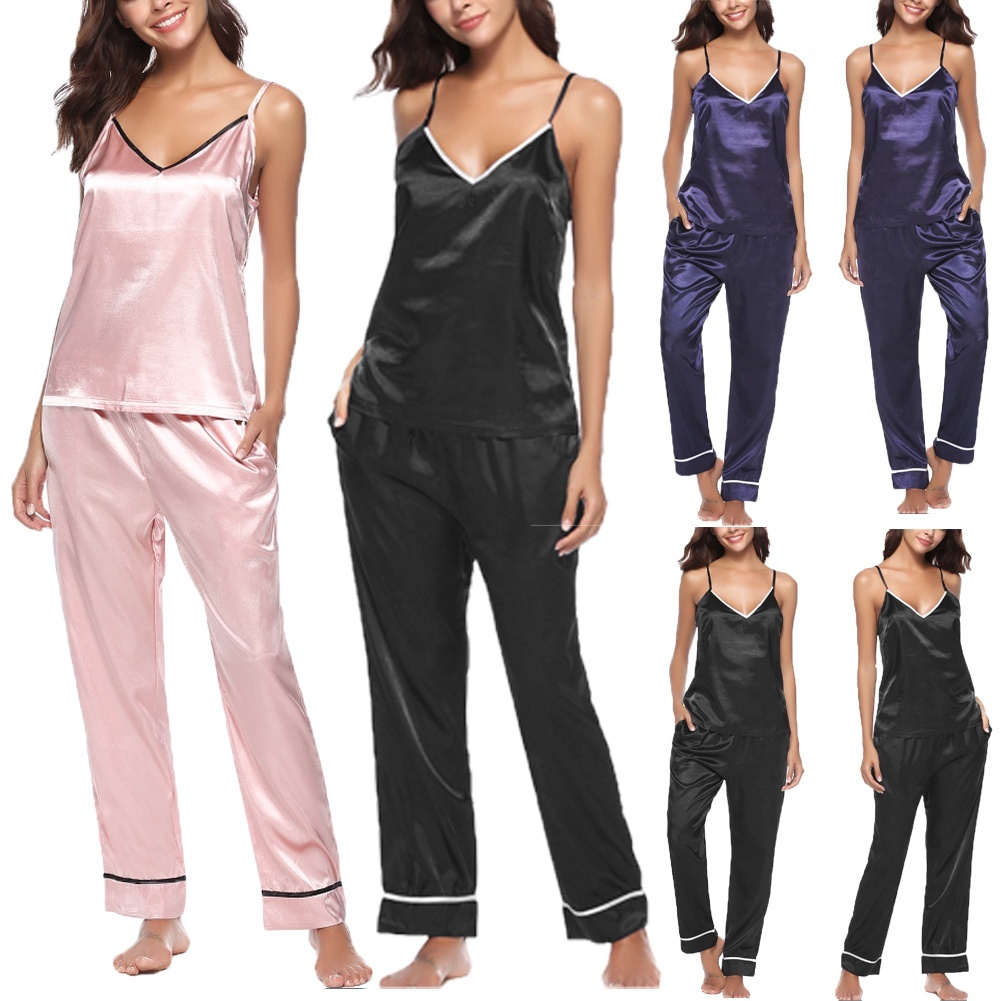 ladies silk satin nightwear