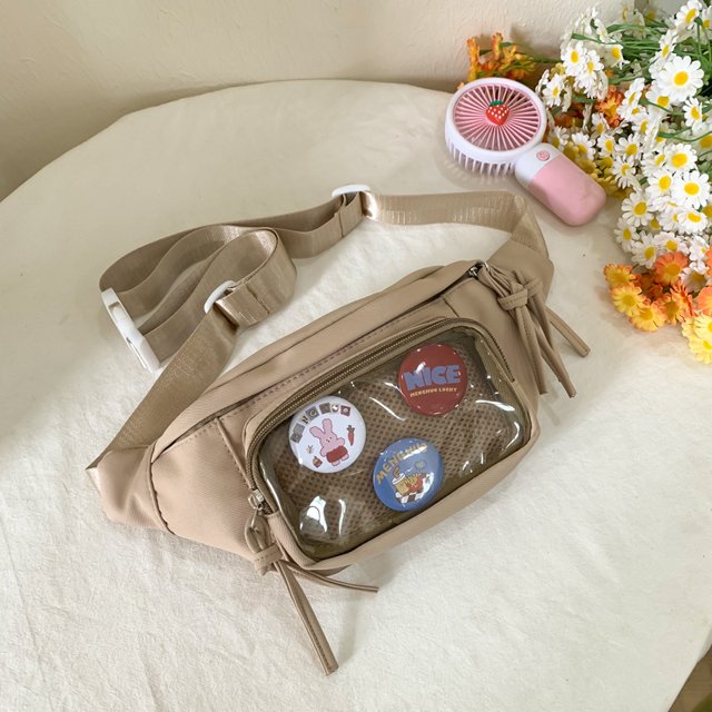 Cofre Bag Cintura Crossbody Bolso La Pack Ita Lindo Nylon Pvc para Mujeres Adolescentes